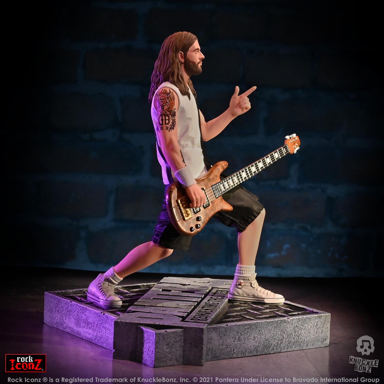 Pantera Rex Brown (Reinventing the Steel) KnuckleBonz Statue